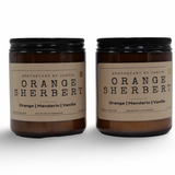 My Store scented candles with free samples in Orange Sherbert scent featuring orange and mandarin notes