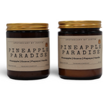 Pineapple Paradise Scented Candles with Free Samples, featuring pineapple, guava, papaya, and vanilla scents