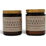 Pineapple Paradise Scented Candles with Free Samples, featuring pineapple, guava, papaya, and vanilla scents