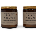My Store scented candles with free samples in amber jars featuring raspberry and rhubarb scents