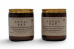 Shoal Bay aromatherapy candle in amber jar with natural fragrance blend for relaxation