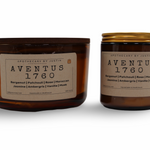 My Store Aventus 1760 strong hot-throw candles in amber jars with floral and woody fragrance notes