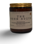 The Rose Suite Candle by Apothecary by Justin, strong hot-throw candles with notes of lemon and amber