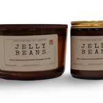 Vegan soy candle gift pack featuring Jelly Beans scent in two stylish jars