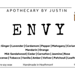 My Store vegan soy candles hand-poured in Envy scent with ginger, lavender, and sandalwood notes