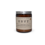My Store vegan soy candles hand-poured in a stylish amber jar with Envy label