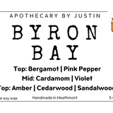 Byron Bay Candle – Coastal Serenity with Sandalwood & Amber Musk