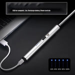 USB rechargeable flexible neck lighter for home use with battery indicator and sleek design