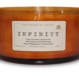 Infinity Luxury Candle – Masculine Woody & Vanilla Scent | Handcrafted Soy Wax