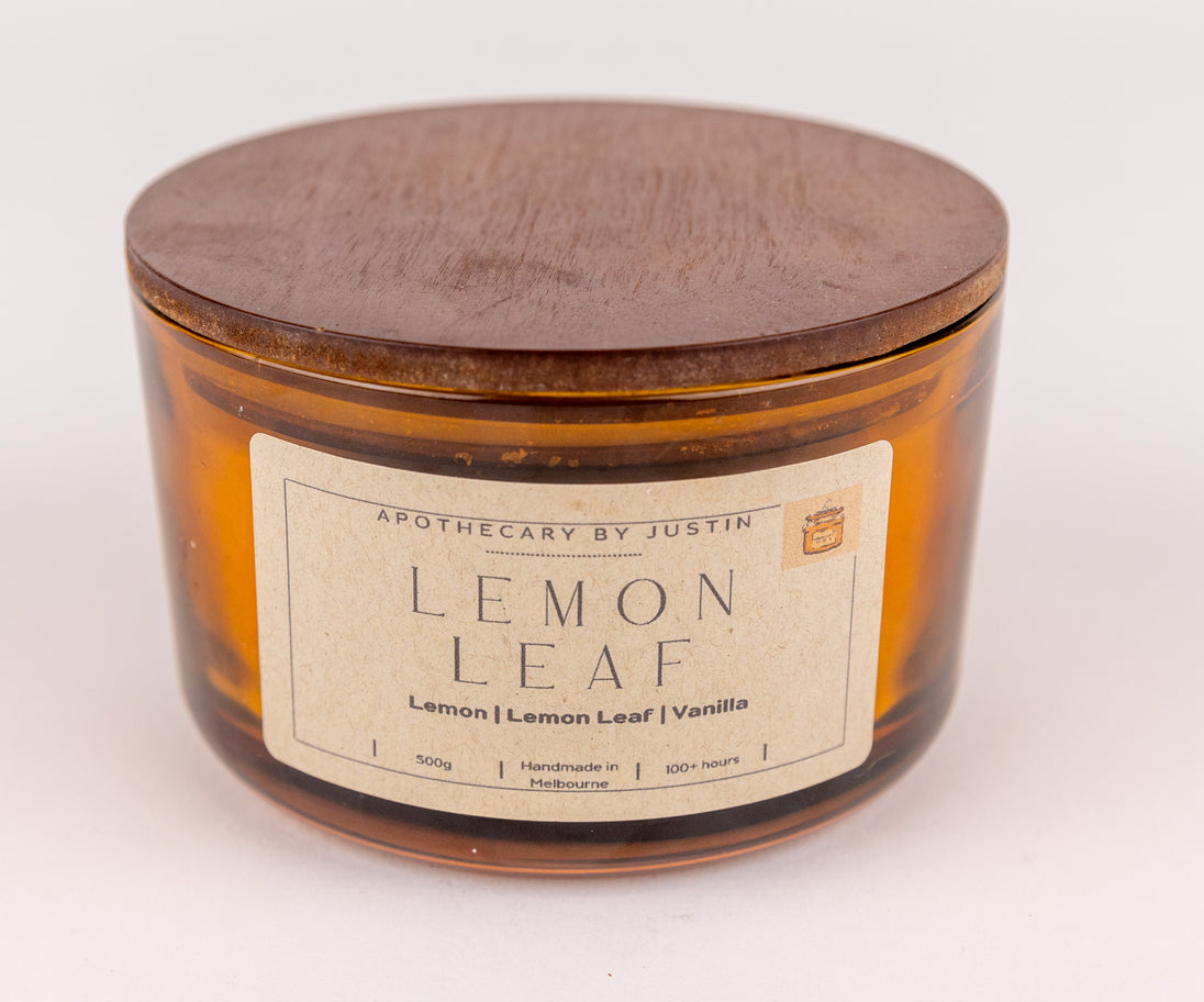 Lemon Leaf Candle – Refreshing Citrus & Aroma