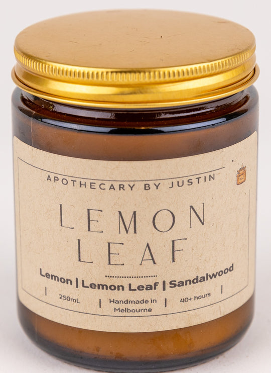 Lemon Leaf Candle – Refreshing Citrus & Sandalwood Aroma