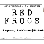 Vegan soy candle raspberry with red currant and rhubarb scents, handmade by My Store