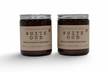 Strong hot-throw amber candle from My Store in a jar with Saffron and Jasmine scents